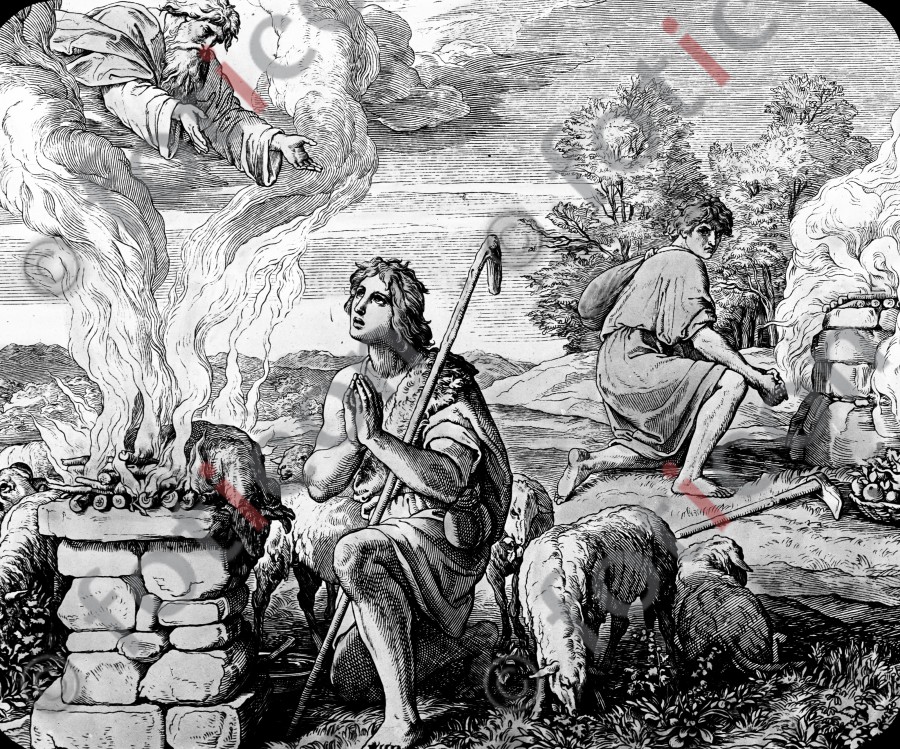 Die Opfer von Kains und Abels | The sacrifices of Cain and Abel (foticon-simon-045-sw-012.jpg)